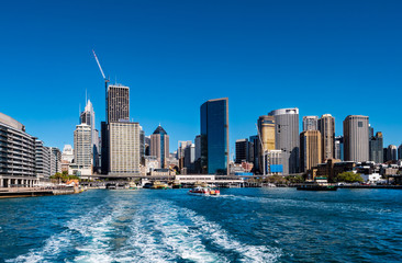 Fototapeta na wymiar Sydney harbour as seen from Circular Quay