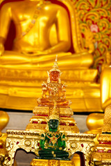 The buddha statue Golden in thailand.