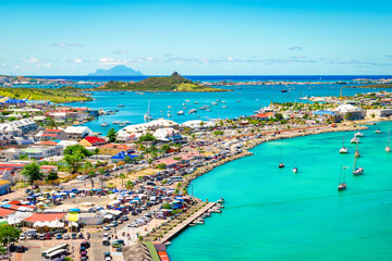 Marigot bay, St Martin, Caribbean