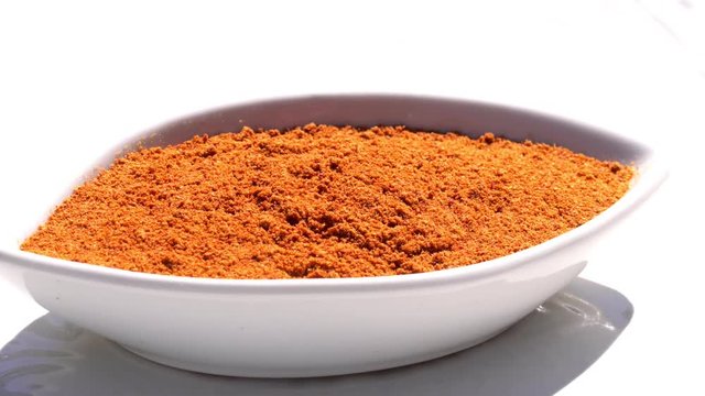 Spices. Various Indian. Spice and herbs rotate. Assortment of Seasonings, condiments. Cooking ingredients, flavor. 4K video Beautiful view