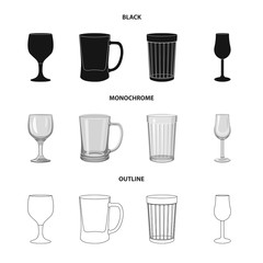 Vector design of form and celebration icon. Collection of form and volume stock vector illustration.