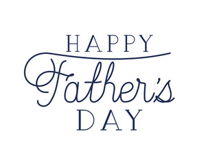 happy father day label isolated icon