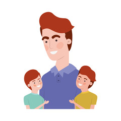 father with children avatar character