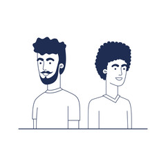 young men avatar character