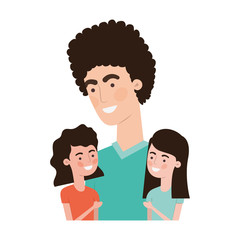 father with children avatar character