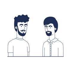 young men avatar character