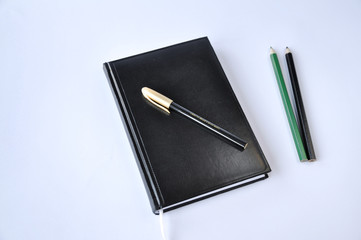 notebook and pen
