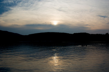 Sunset at Lake Tegernsee in Germany