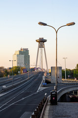 SNP Bridge in Bratislava, Slovakia