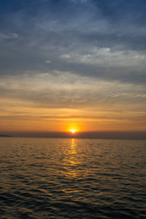 The sea on beautiful sunset