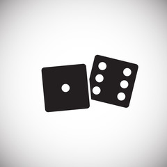 Casino icon on background for graphic and web design. Simple vector sign. Internet concept symbol for website button or mobile app.