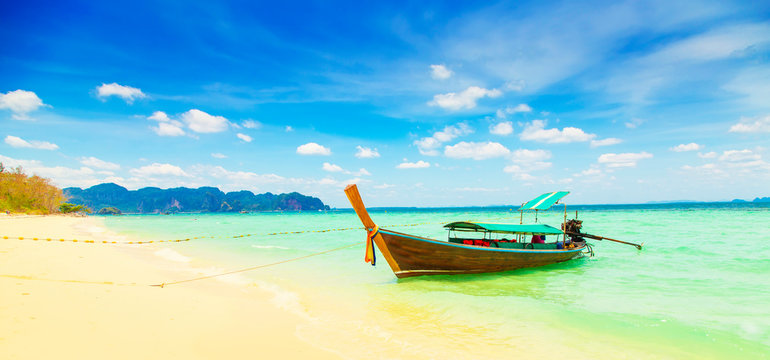 Wild beach on Phi Phi Island, Thailand