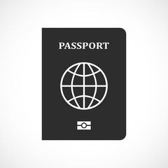 Passport vector pictogram