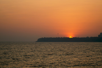 Naklejka premium Sunset