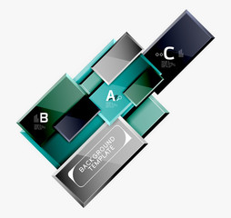 Obraz premium Minimal square banner abstract background