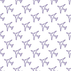 Seamless pattern with planes.