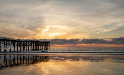 Obraz premium sunset on beach