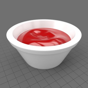 Ketchup Sauce In Bowl