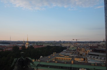 View of St. Petersburg from St. Isaac's Cathedral. Russia.