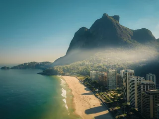 Fotobehang Aerial image of Beach In Rio de Janeiro © Joao