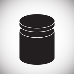 Box icon on background for graphic and web design. Simple vector sign. Internet concept symbol for website button or mobile app.