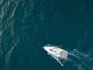 Aerial of Sailboat