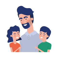 father with children avatar character