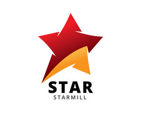 Obraz premium star vector icon logo design template isolated on white background