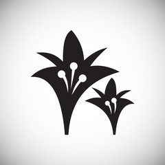 Yoga related icon on background for graphic and web design. Simple vector sign. Internet concept symbol for website button or mobile app.