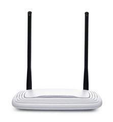 Front view of wireless wi-fi router