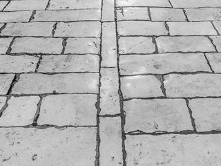 Stone pavement texture.