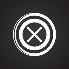 Obraz premium Casino icon on background for graphic and web design. Simple vector sign. Internet concept symbol for website button or mobile app.