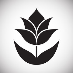 Yoga related icon on background for graphic and web design. Simple vector sign. Internet concept symbol for website button or mobile app.