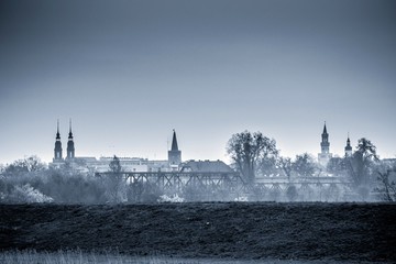 Opole panorama miasta