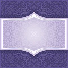 Violet purple Floral  vintage seamless pattern background  design trendy fashion mandala design copy space