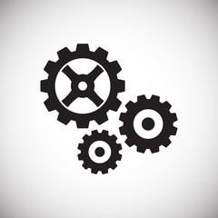 Technical mechanisms icon on background for graphic and web design. Simple vector sign. Internet concept symbol for website button or mobile app.