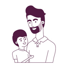 father with son avatar character