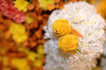 Obraz premium bouquet of yellow roses