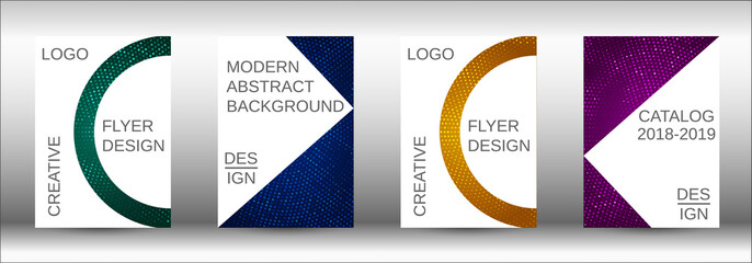 Set of modern abstract covers.