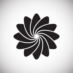 Yoga related icon on background for graphic and web design. Simple vector sign. Internet concept symbol for website button or mobile app.