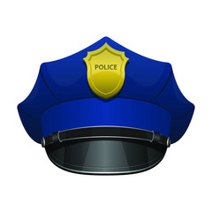 Police officer hat vector design illustration isolated on white background