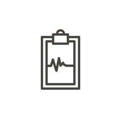 Fototapeta na wymiar Cardiogram, medical vector icon. Element of medicine for mobile concept and web apps illustration. Thin line icon for website design and development. Vector icon