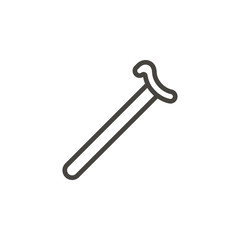 Cane, stick, walking vector icon. Element of medicine for mobile concept and web apps illustration. Thin line icon for website design and development. Vector icon