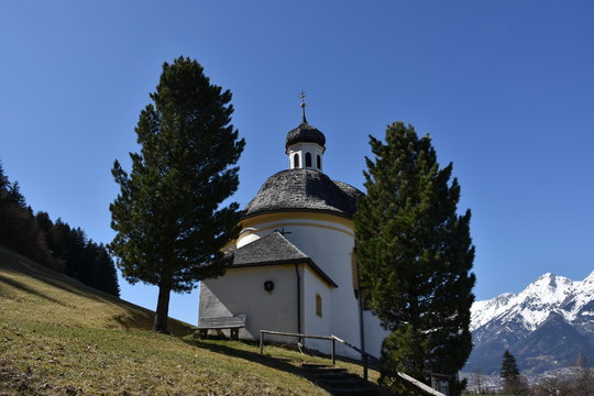 Borgiaskapelle, Kapelle, Kirche, Kirchturm, Kirchenfenster, Kirchturm, Kreuz, Volderwald, Tulfes, Innsbruck, Innsbruck Land, Hall, Hall in Tirol, Nordtirol, Tirol, &Ouml;sterreich, Kirche, Kirchlein,  Hl. 
