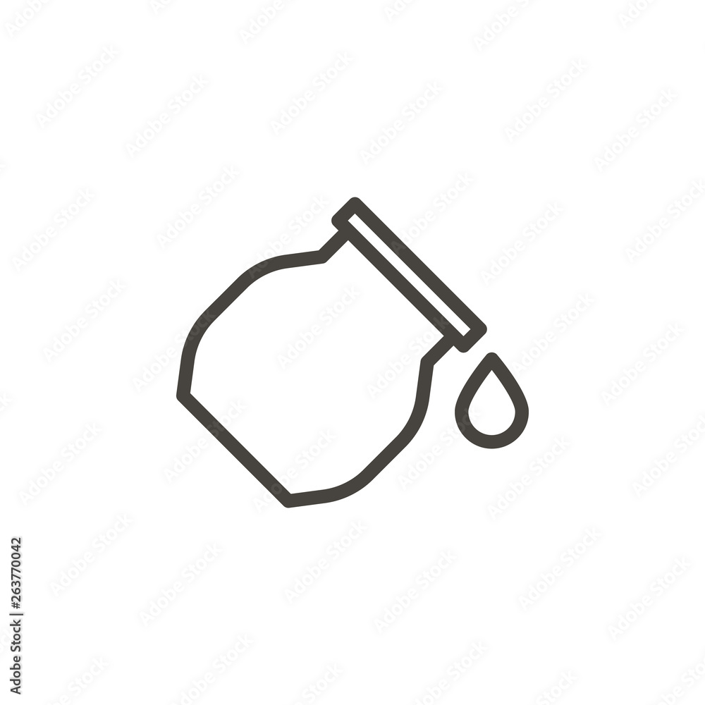 Poster bottle, drop, drug vector icon. element of medicine for mobile concept and web apps illustration. th