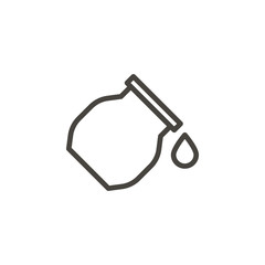 Bottle, drop, drug vector icon. Element of medicine for mobile concept and web apps illustration. Thin line icon for website design and development. Vector icon