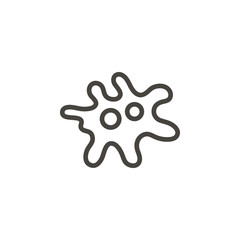 Bacterium vector icon. Element of medicine for mobile concept and web apps illustration. Thin line icon for website design and development. Vector icon