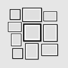 Black Picture Frame Isolated Background