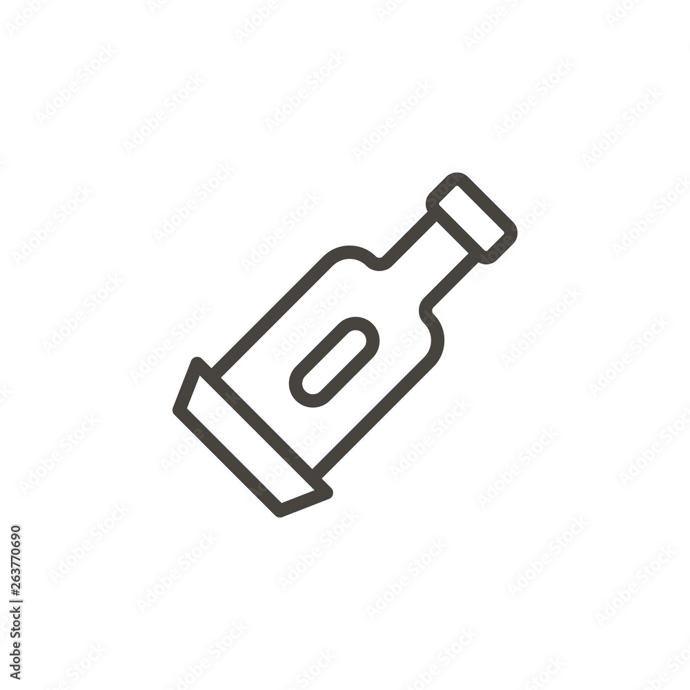 Poster toothbrush, tube vector icon. element of medicine for mobile concept and web apps illustration. thin