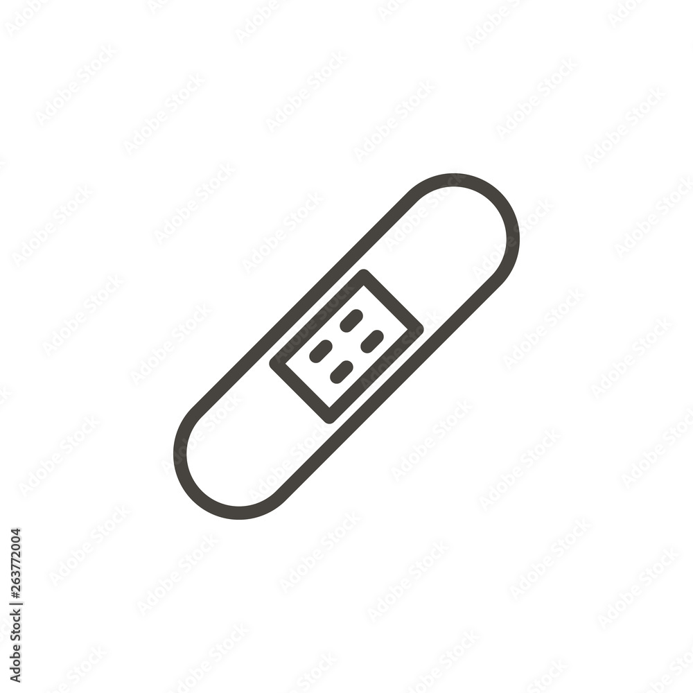 Poster medical, patch, plaster vector icon. element of medicine for mobile concept and web apps illustratio